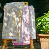 Toayaka 植物圖案今治毛巾三件裝