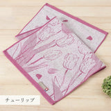 Toayaka 植物圖案今治毛巾三件裝