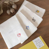 日本製奈良廚房專用紗巾(Café 小刺繡4件套裝)