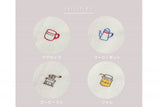 日本製奈良廚房專用紗巾(Café 小刺繡4件套裝)
