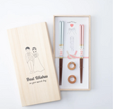 日製結婚筷子筷子架禮盒套裝
