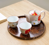 有田燒山茶花圖案茶具套裝-西式急須款