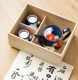 有田燒山茶花圖案茶具套裝-西式急須款