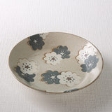 日本美濃燒雪の花陶瓷咖喱碟