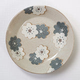 日本美濃燒雪の花陶瓷咖喱碟