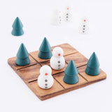 日本品牌 shesay 聖誕主題樹與雪人棋盤遊戲-井字棋
