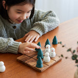 日本品牌 shesay 聖誕主題樹與雪人棋盤遊戲-井字棋