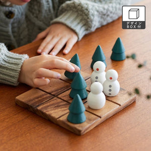 日本品牌 shesay 聖誕主題樹與雪人棋盤遊戲-井字棋