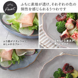 日本美濃燒花形餐盤-18.5cm