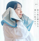 Toayaka 植物圖案今治毛巾三件裝