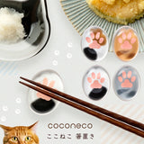 日本津輕貓爪印玻璃筷子座