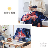 日品牌 Creer 秋冬插畫圖案柔軟羊毛毯