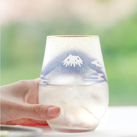 日本風富士山玻璃酒杯