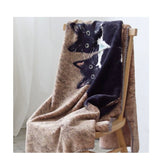 日品牌 Creer 秋冬插畫圖案柔軟羊毛毯