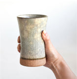 日本製細刻紋啤酒杯