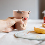 信樂燒明山窯聖誕系列陶瓷杯