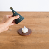 信樂燒明山窯陶瓷迷你聖誕樹擺飾