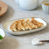 美濃燒橢圓小判皿