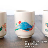 溫感富士山美濃燒湯呑