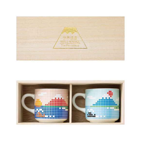 日本製富士山瓷磚馬克杯套裝
