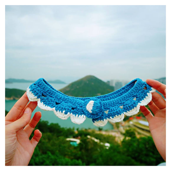 富士山手鉤編織領飾